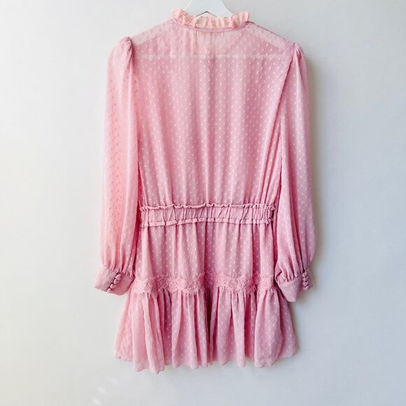 ❤️ Love Shack fancy Amber dress in Eros sheer pink, Size S - Picture 5 of 12